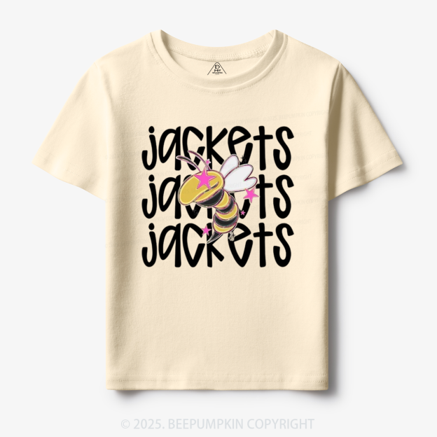 School Mascot Yellow Jackets Toddler&Kid's Tees Beepumpkin
