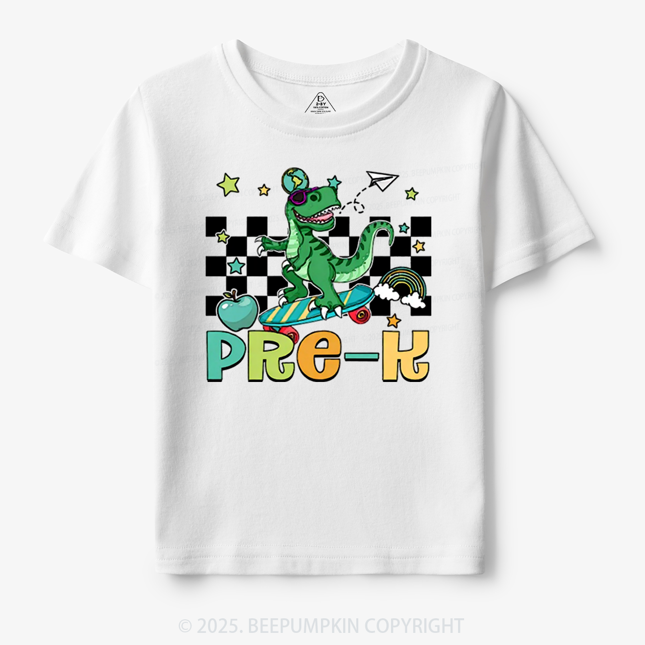 Personalized T-Rex For Boy Toddler&Kid's Tees Beepumpkin