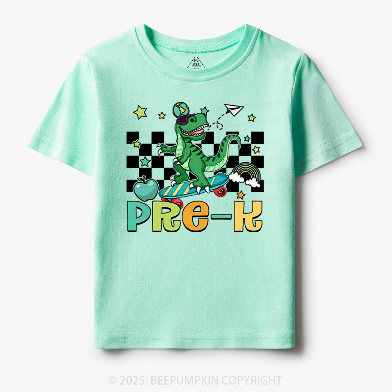 Personalized T-Rex For Boy Toddler&Kid's Tees Beepumpkin