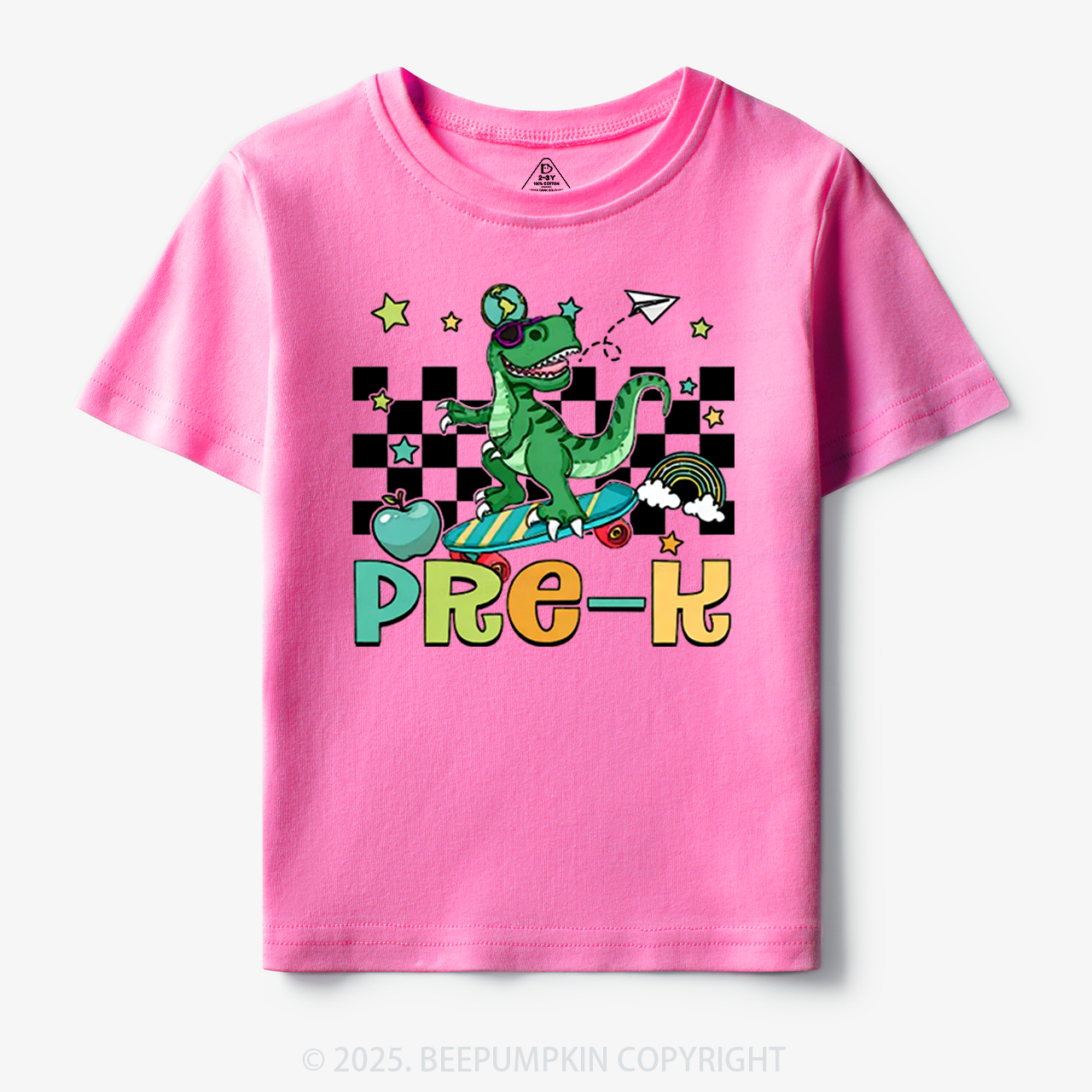 Personalized T-Rex For Boy Toddler&Kid's Tees Beepumpkin