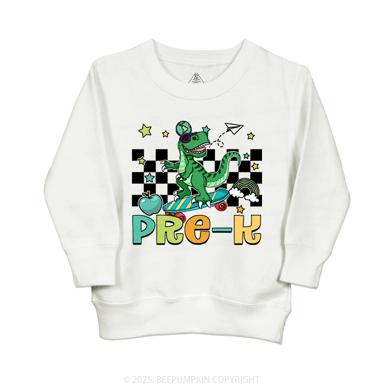Personalized T-Rex For Boy Kid's Sweatshirt