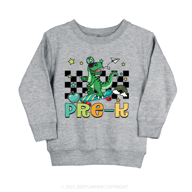 Personalized T-Rex For Boy Kid's Sweatshirt
