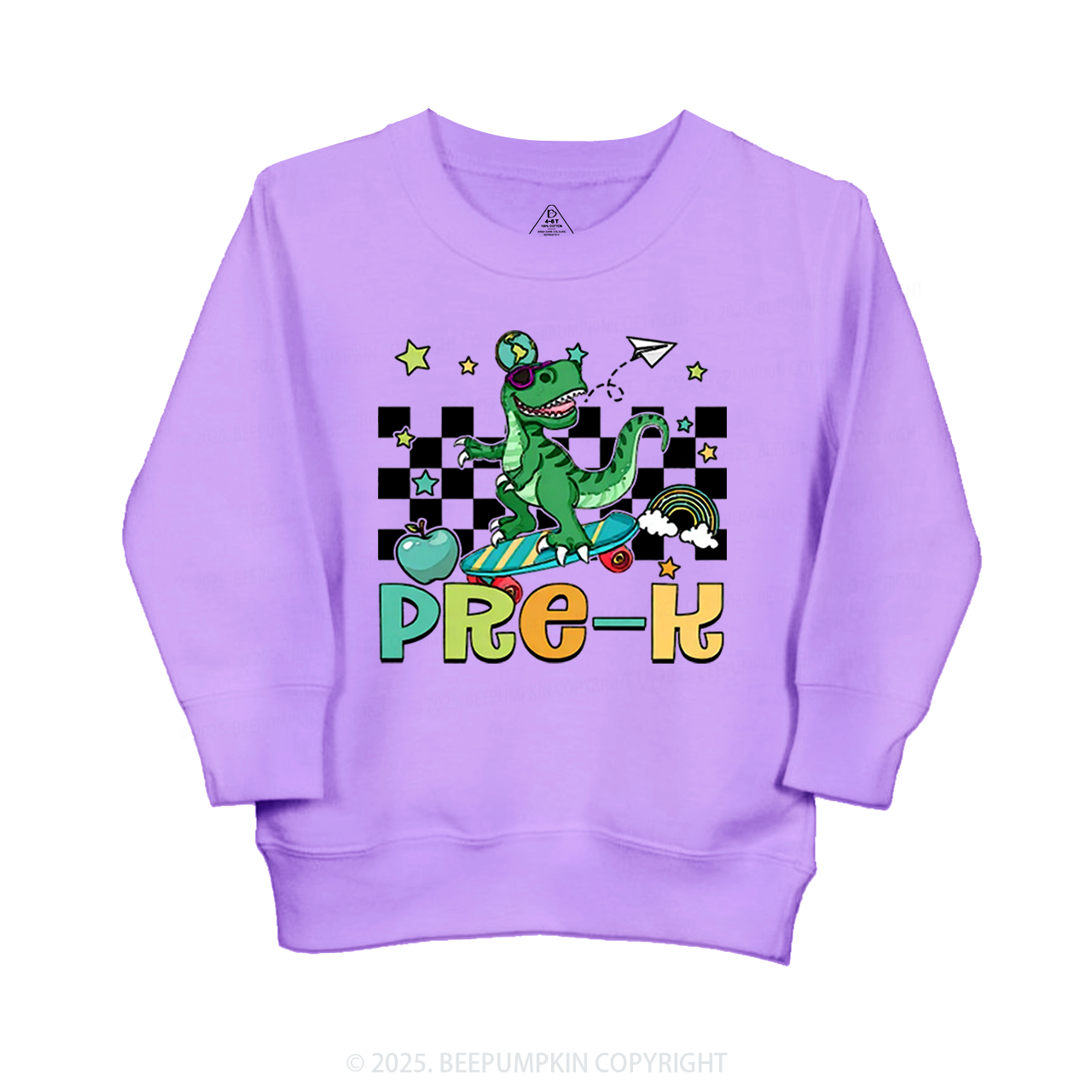 Personalized T-Rex For Boy Kid's Sweatshirt