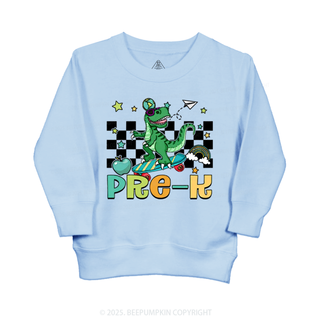 Personalized T-Rex For Boy Kid's Sweatshirt