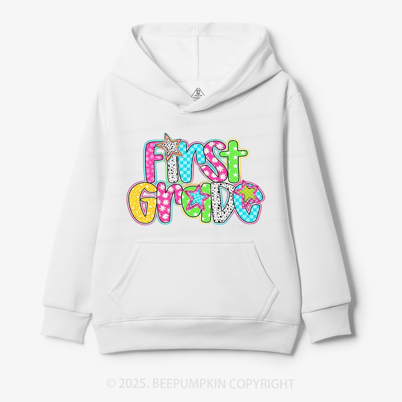 Personalized Grade Glow Up Kid's Hoodies Beepumpkin