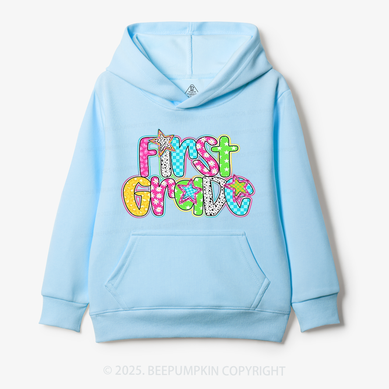 Personalized Grade Glow Up Kid's Hoodies Beepumpkin