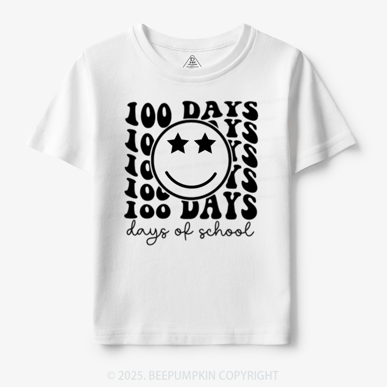 100 Days Of School Toddler&Kid's Tees Beepumpkin