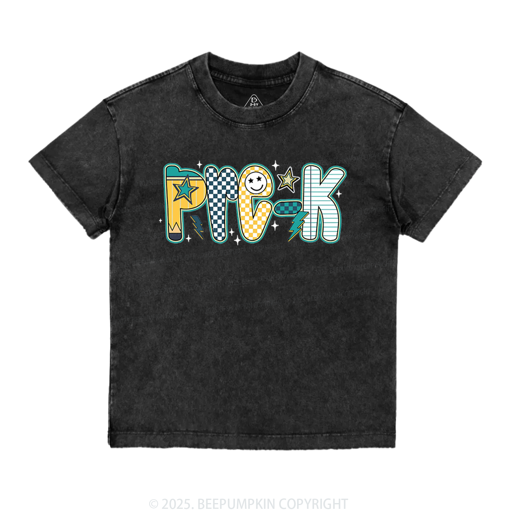 Personalized School Boy Sublimation File Toddler&Kids Washed Tees