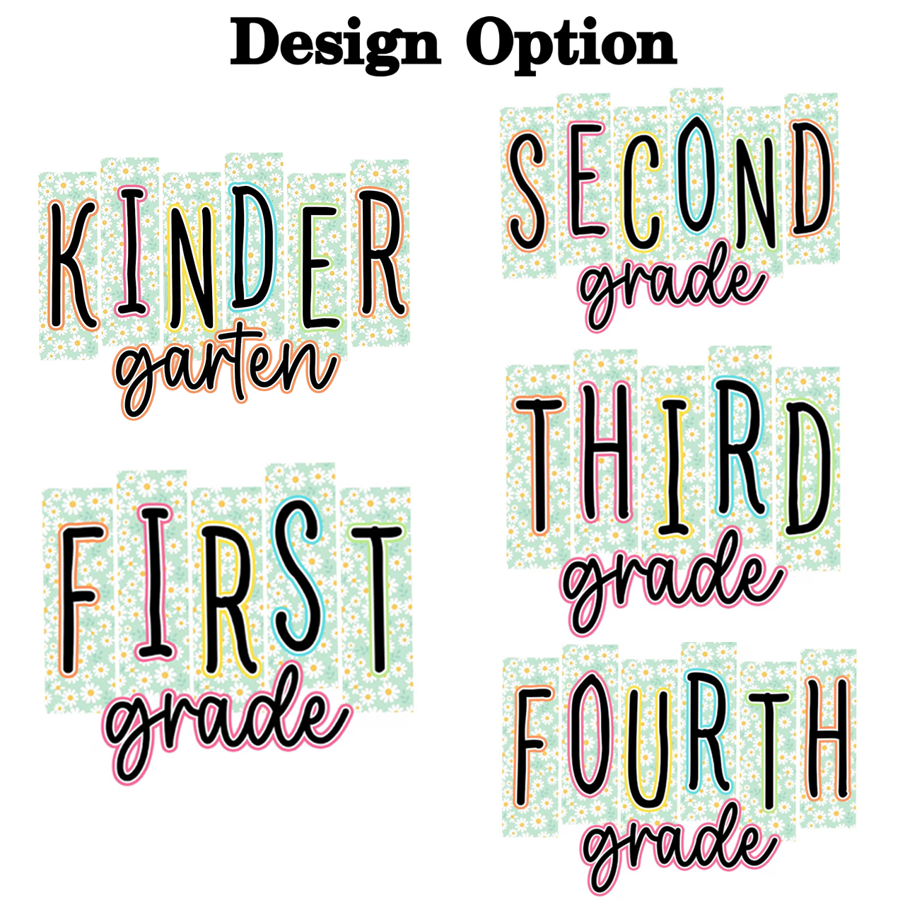 Personalized Floral School Days Toddler&Kids Washed Tees