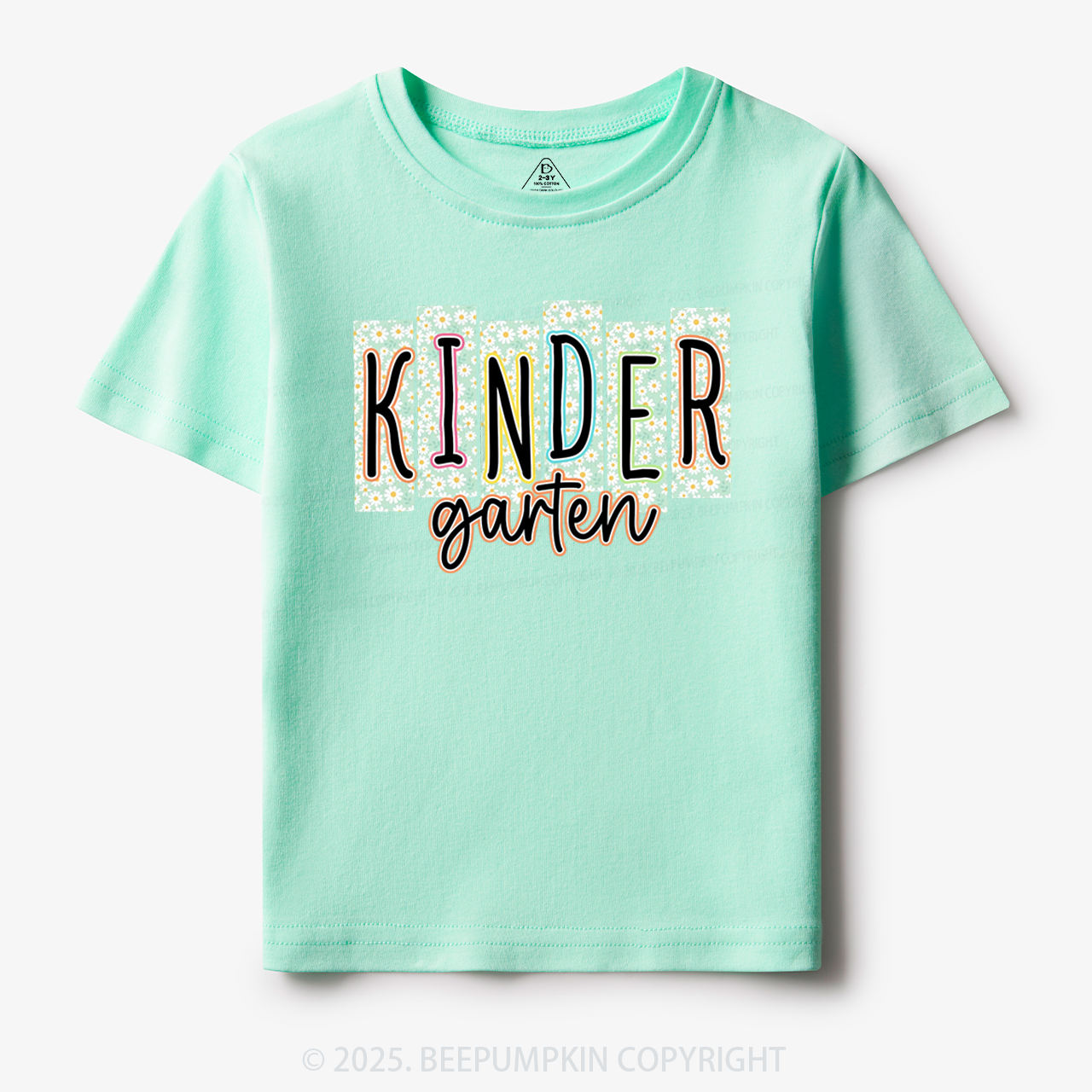 Personalized Floral School Days Toddler&Kid's Tees Beepumpkin