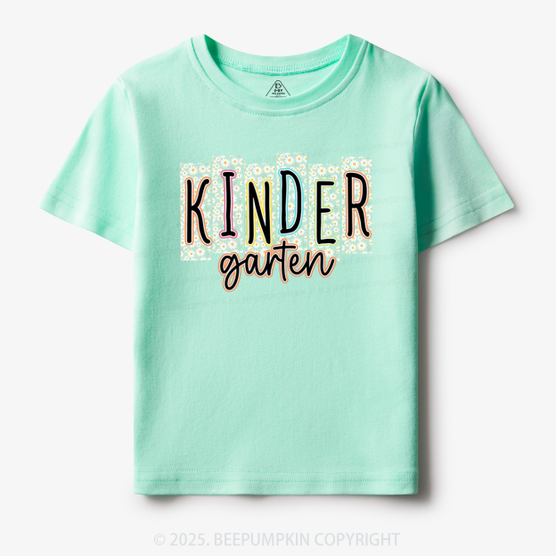 Personalized Floral School Days Toddler&Kid's Tees Beepumpkin