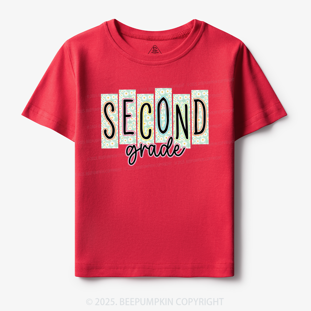 Personalized Floral School Days Toddler&Kid's Tees Beepumpkin