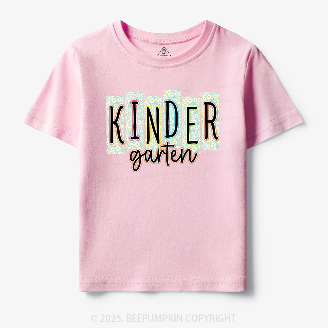 Personalized Floral School Days Toddler&Kid's Tees Beepumpkin