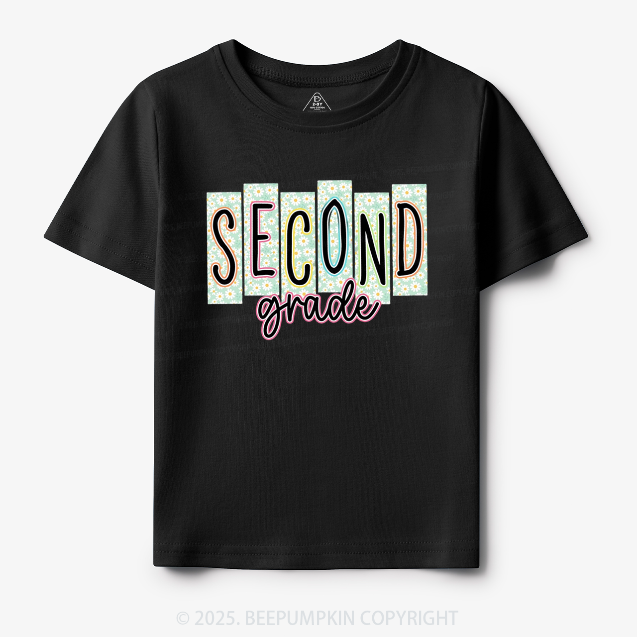 Personalized Floral School Days Toddler&Kid's Tees Beepumpkin