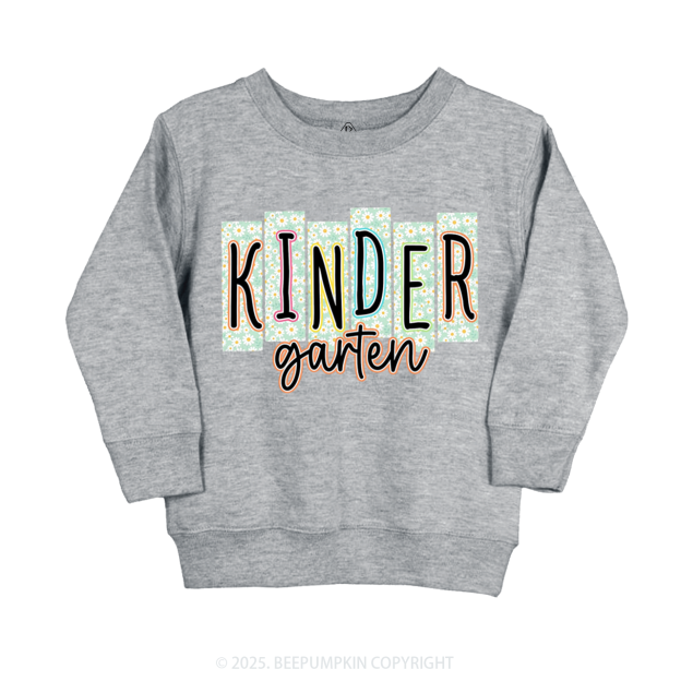 Personalized Floral School Days Kid's Sweatshirt