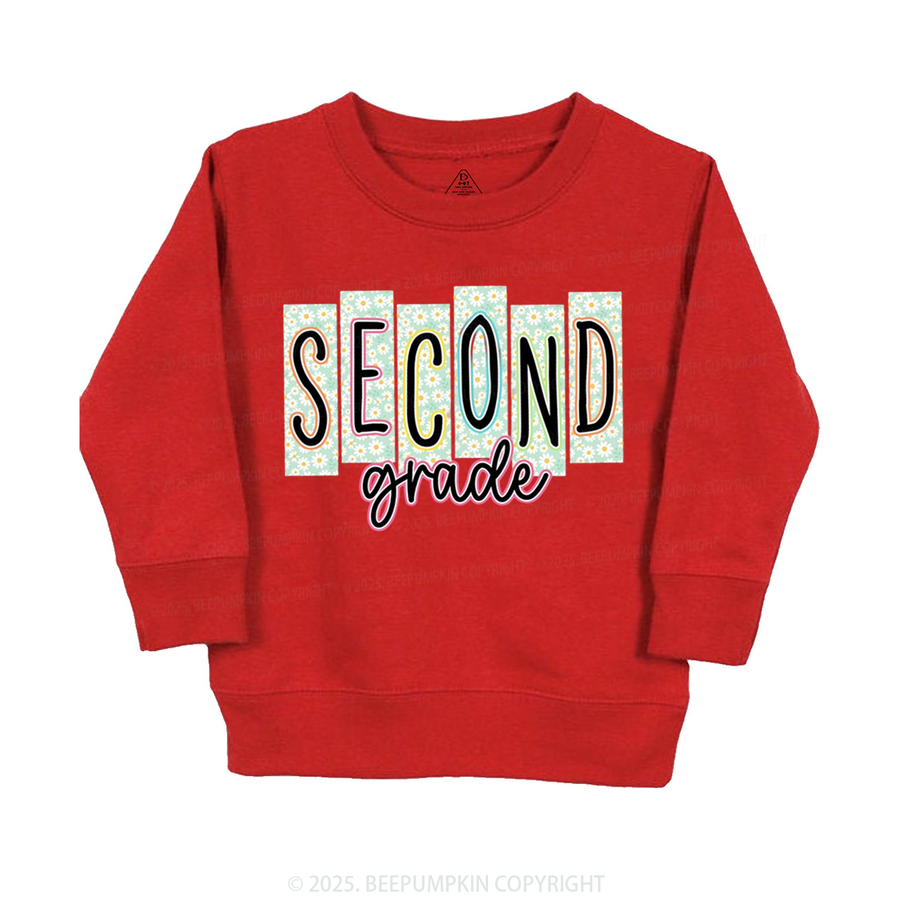 Personalized Floral School Days Kid's Sweatshirt