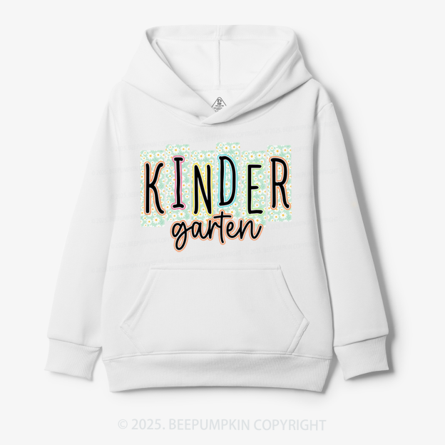 Personalized Floral School Days Kid's Hoodies Beepumpkin