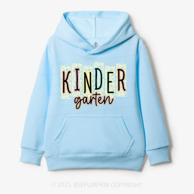 Personalized Floral School Days Kid's Hoodies Beepumpkin