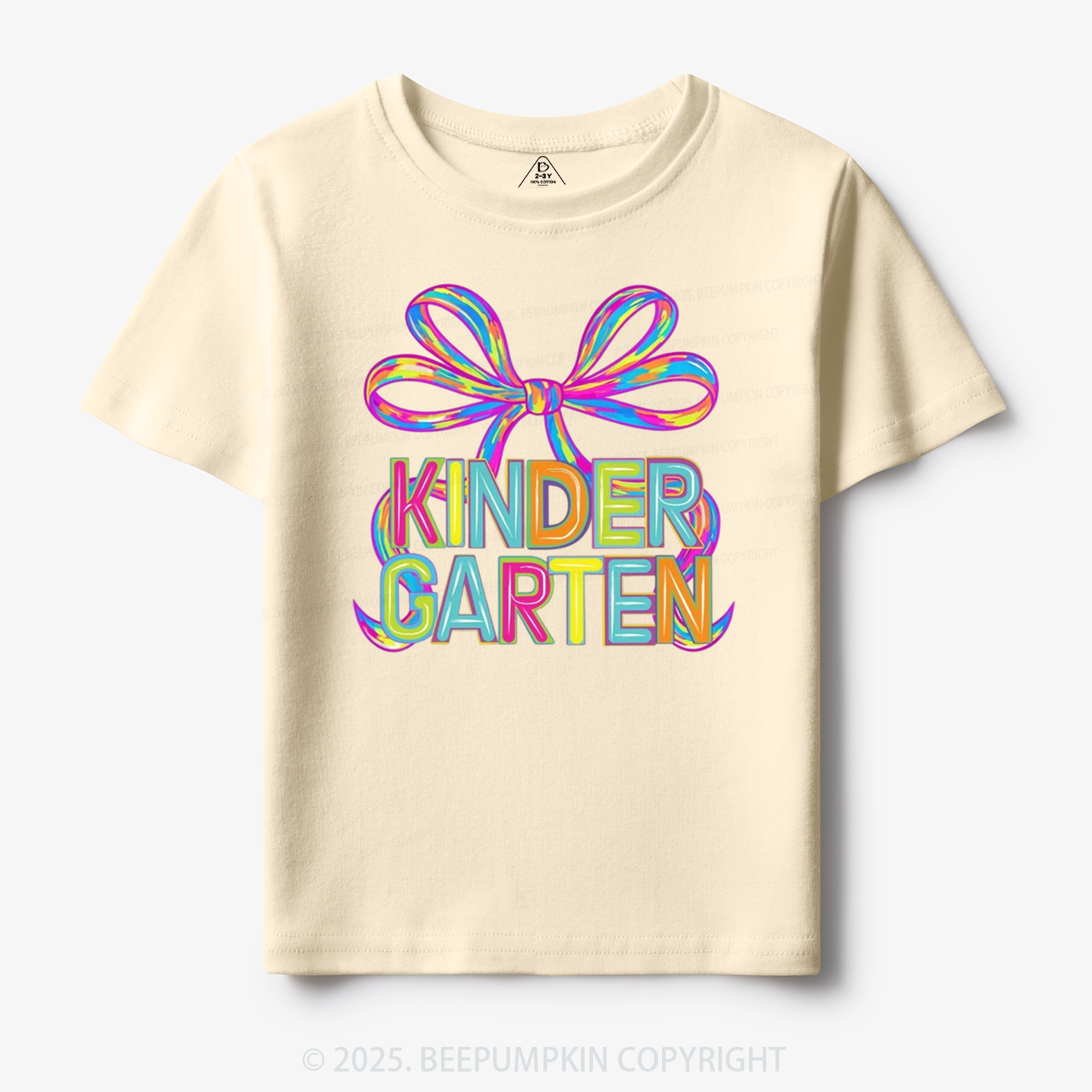 Personalized Rainbow Ribbons Grade Toddler&Kid's Tees Beepumpkin