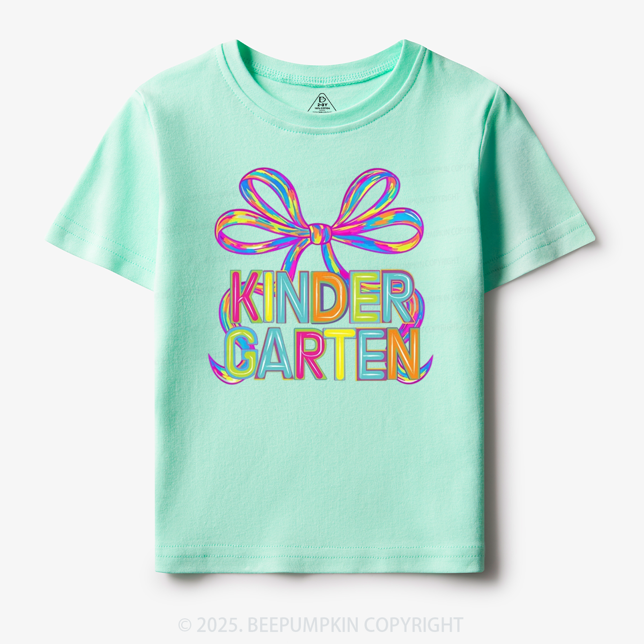 Personalized Rainbow Ribbons Grade Toddler&Kid's Tees Beepumpkin