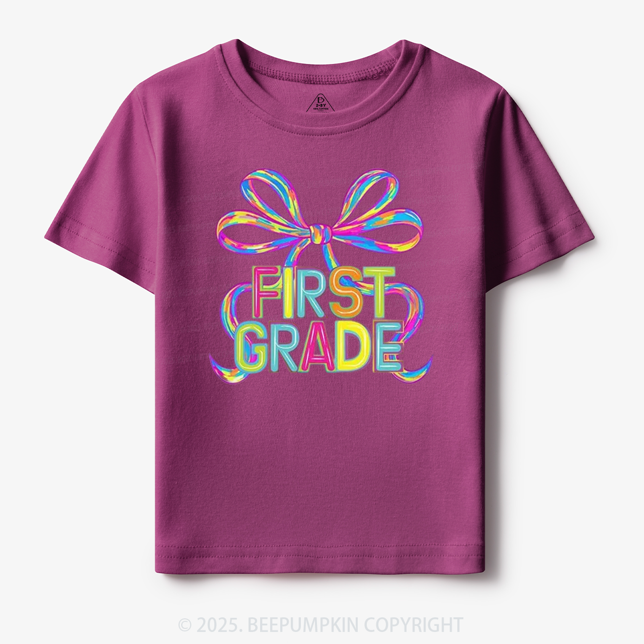 Personalized Rainbow Ribbons Grade Toddler&Kid's Tees Beepumpkin