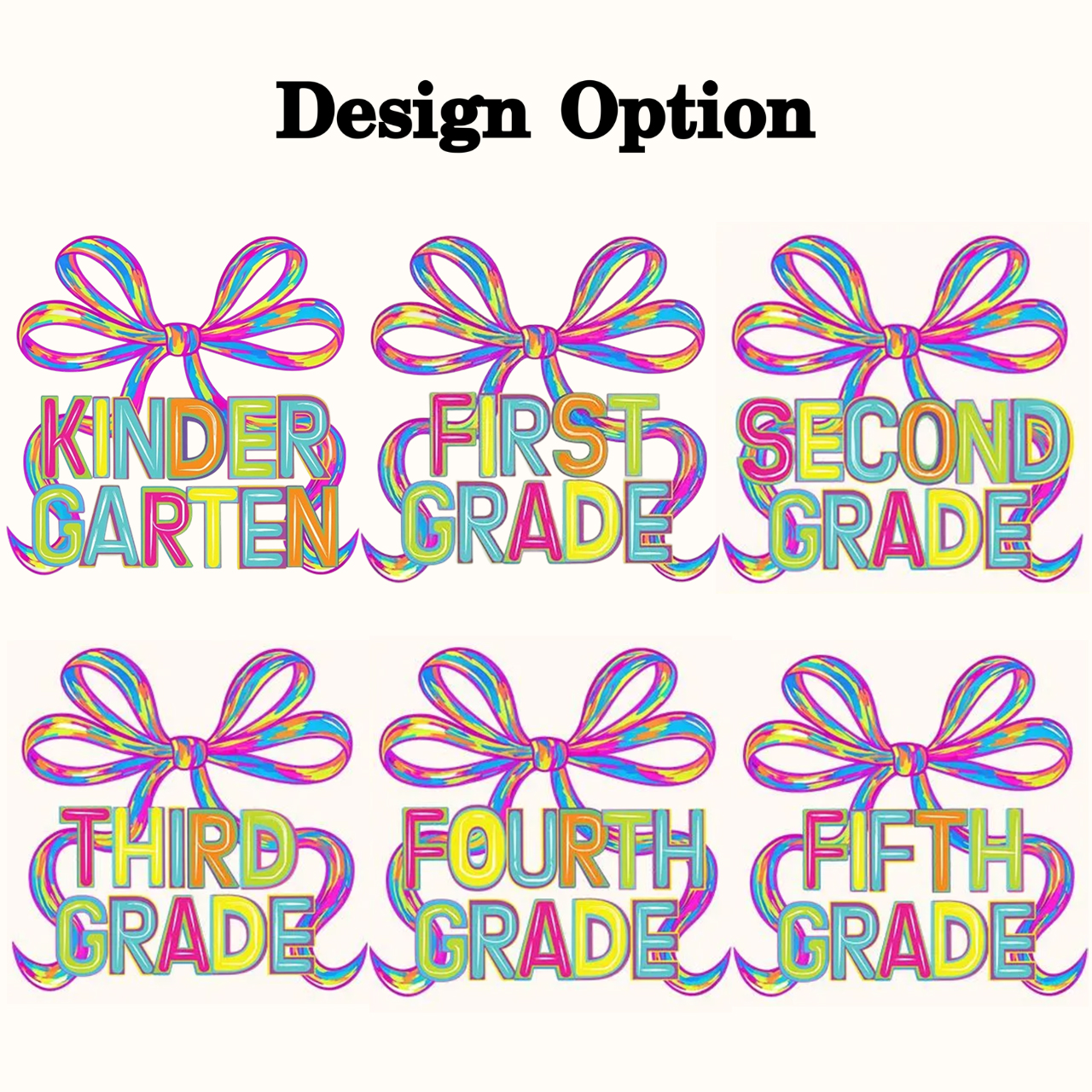 Personalized Rainbow Ribbons Grade Toddler&Kid's Tees Beepumpkin