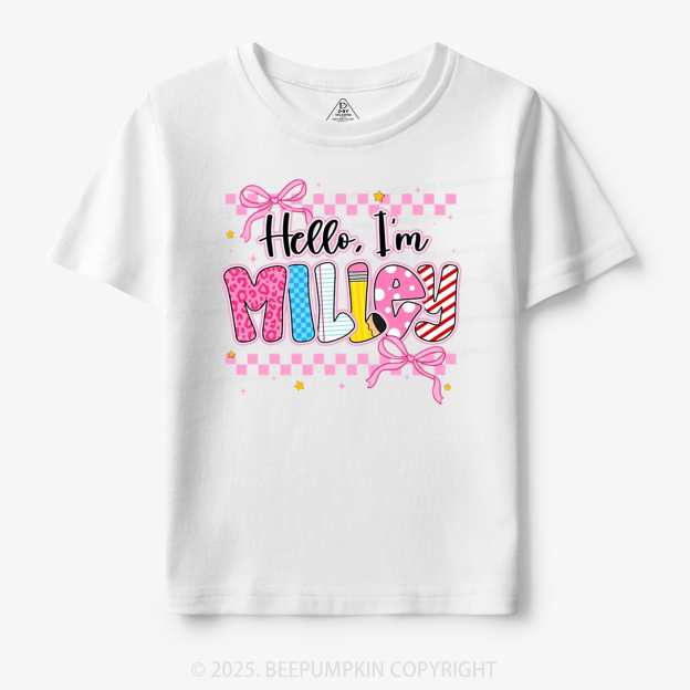 Personalized Sweet & Sassy Toddler&Kid's Tees Beepumpkin
