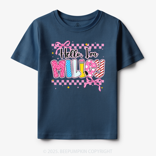 Personalized Sweet & Sassy Toddler&Kid's Tees Beepumpkin