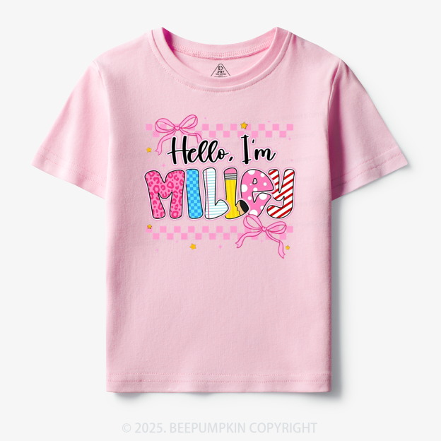 Personalized Sweet & Sassy Toddler&Kid's Tees Beepumpkin