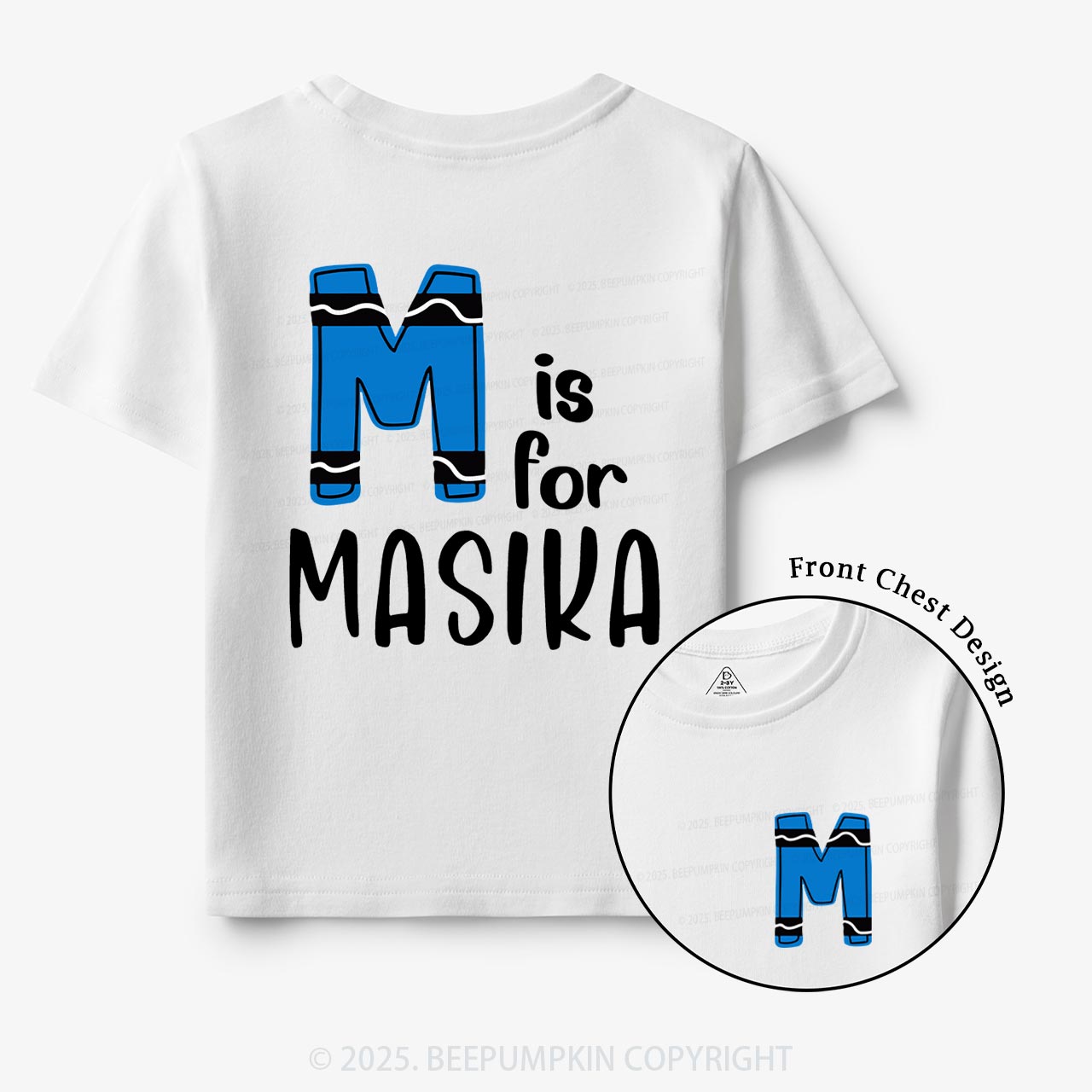 Personalized Name First Day Of school Toddler&Kid's Tees Beepumpkin