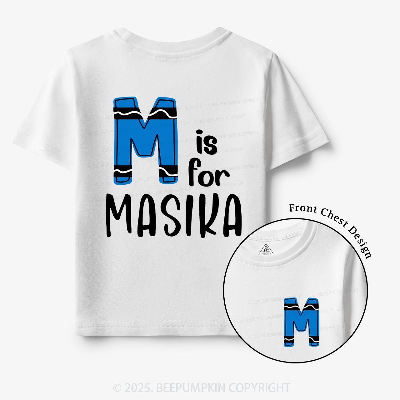 Personalized Name First Day Of school Toddler&Kid's Tees Beepumpkin