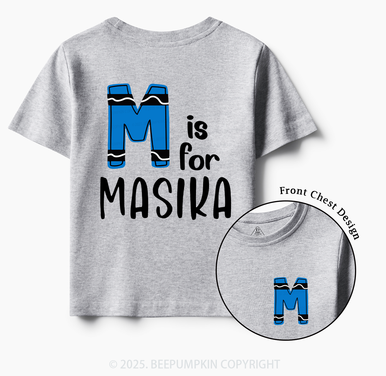 Personalized Name First Day Of school Toddler&Kid's Tees Beepumpkin