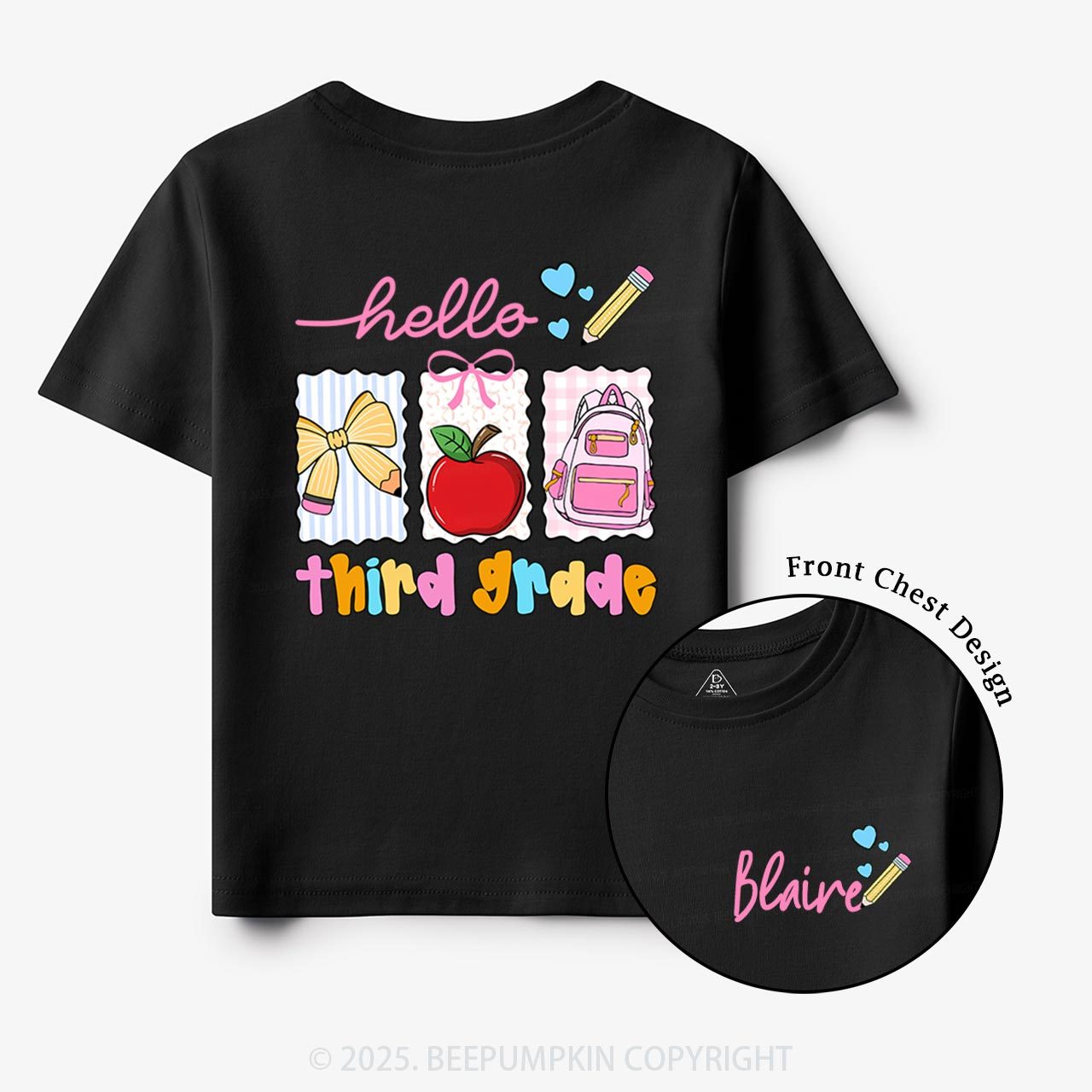 Personalized Back To School Gift Package Toddler&Kid's Tees Beepumpkin