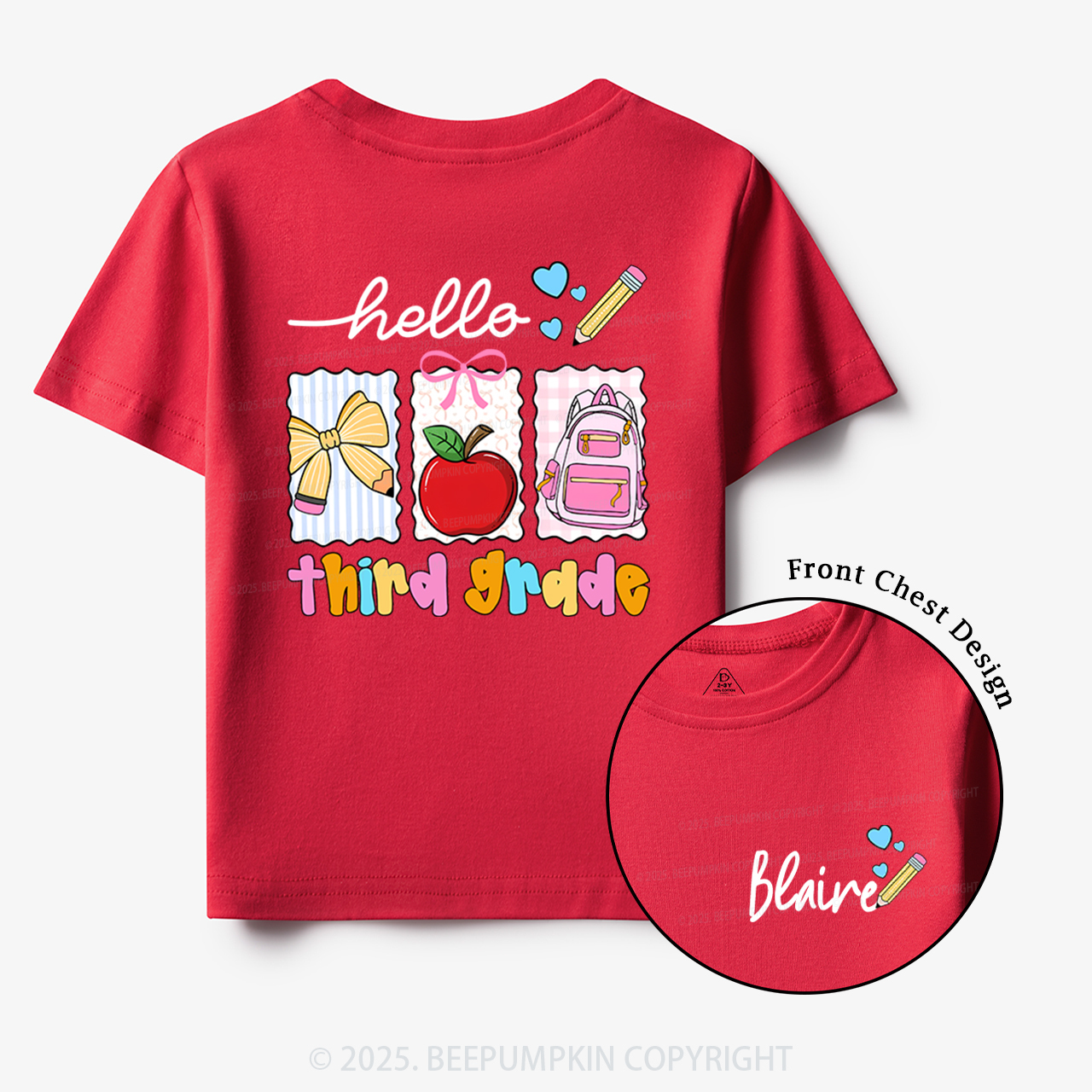 Personalized Back To School Gift Package Toddler&Kid's Tees Beepumpkin