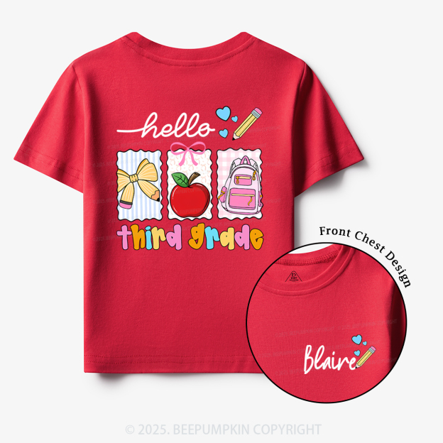 Personalized Back To School Gift Package Toddler&Kid's Tees Beepumpkin