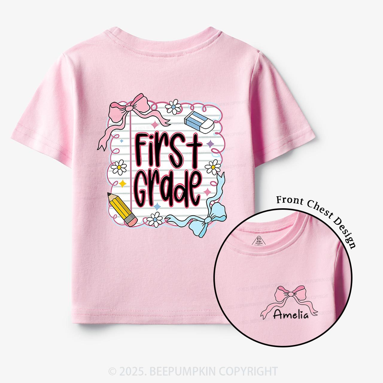 Personalized Back To School Bundle Toddler&Kid's Tees Beepumpkin