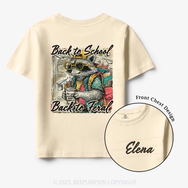 Personalized Raccoon Boy Toddler&Kid's Tees Beepumpkin