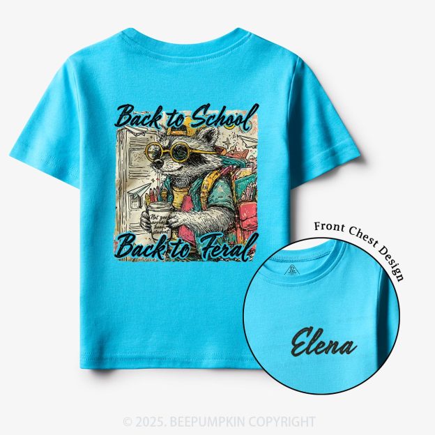 Personalized Raccoon Boy Toddler&Kid's Tees Beepumpkin