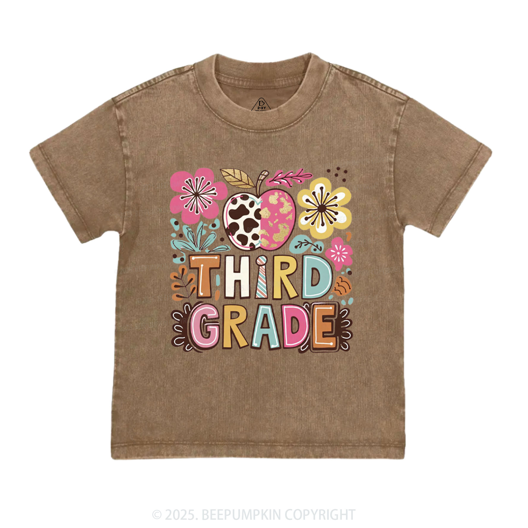 Personalized Apple Blossoms Toddler&Kids Washed Tees