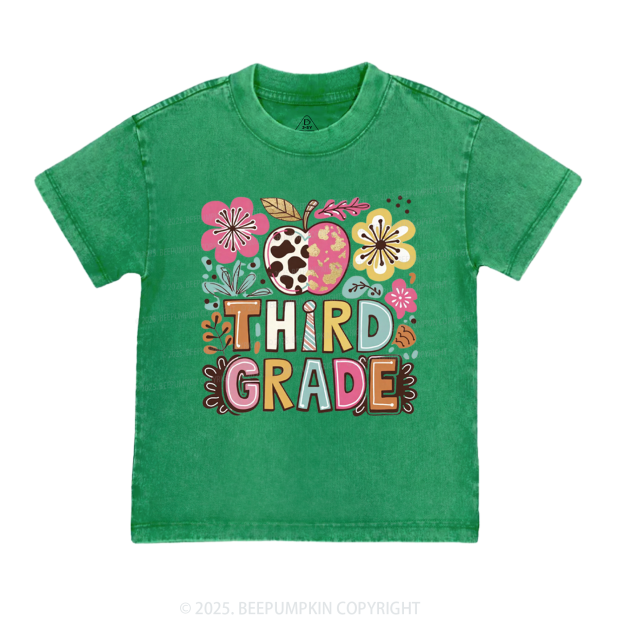Personalized Apple Blossoms Toddler&Kids Washed Tees