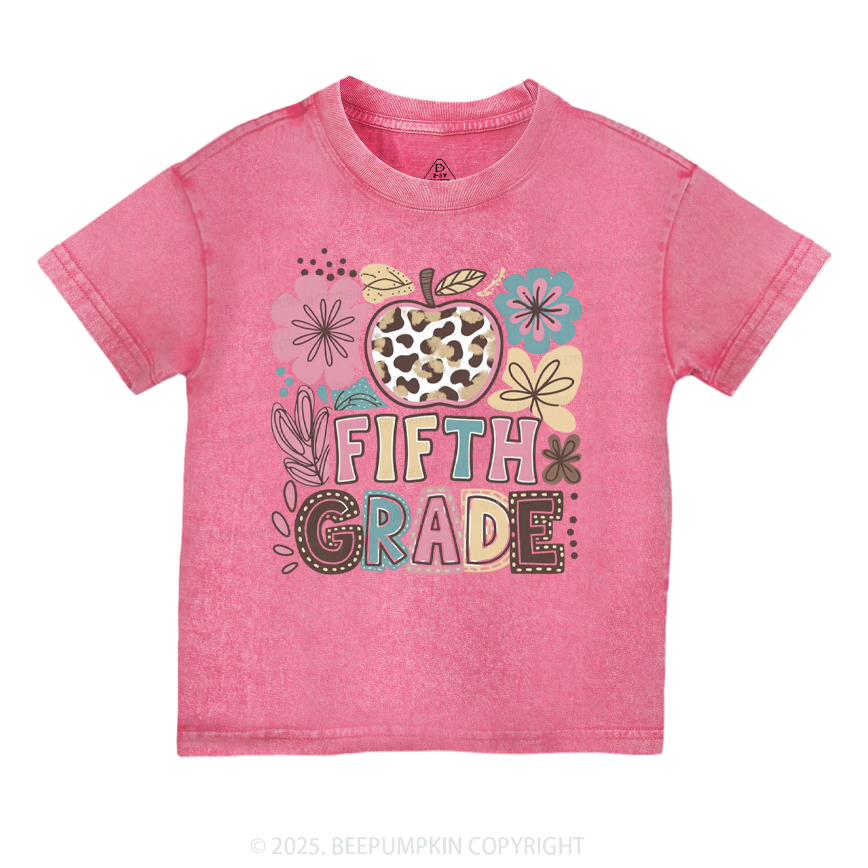 Personalized Apple Blossoms Toddler&Kids Washed Tees