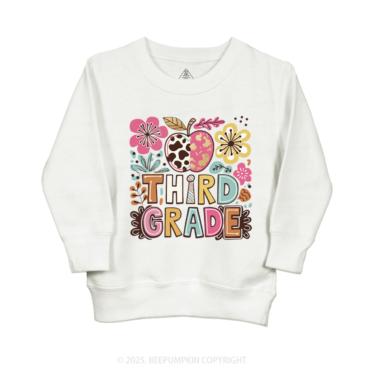 Personalized Apple Blossoms Kid's Sweatshirt