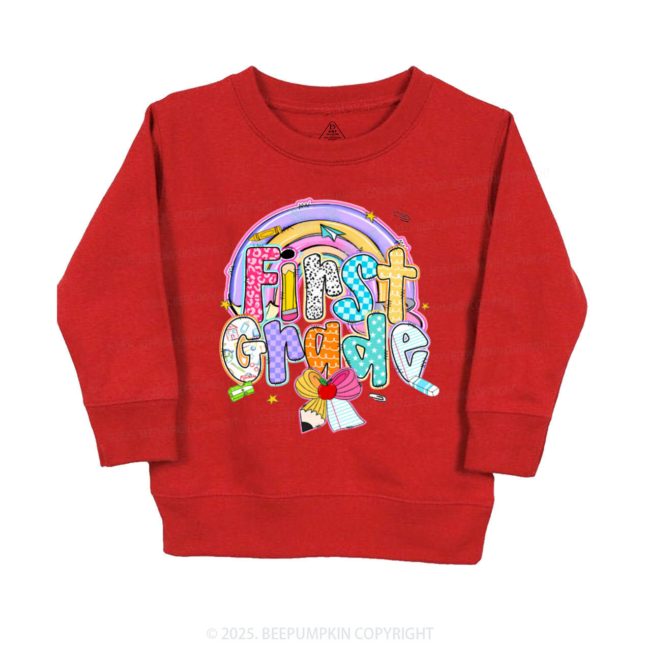 Personalized Rainbow Learning Days Kid's Sweatshirt