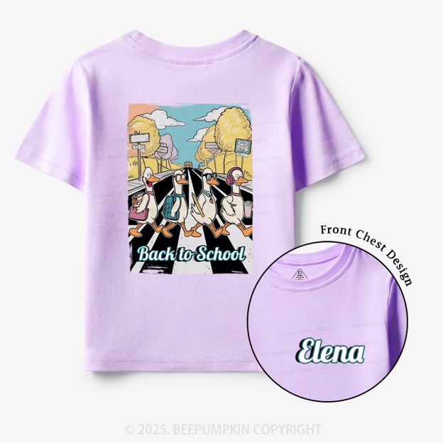 Personalized Silly Goose Back To School Toddler&Kid's Tees Beepumpkin