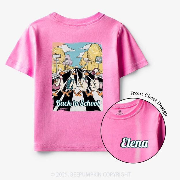 Personalized Silly Goose Back To School Toddler&Kid's Tees Beepumpkin