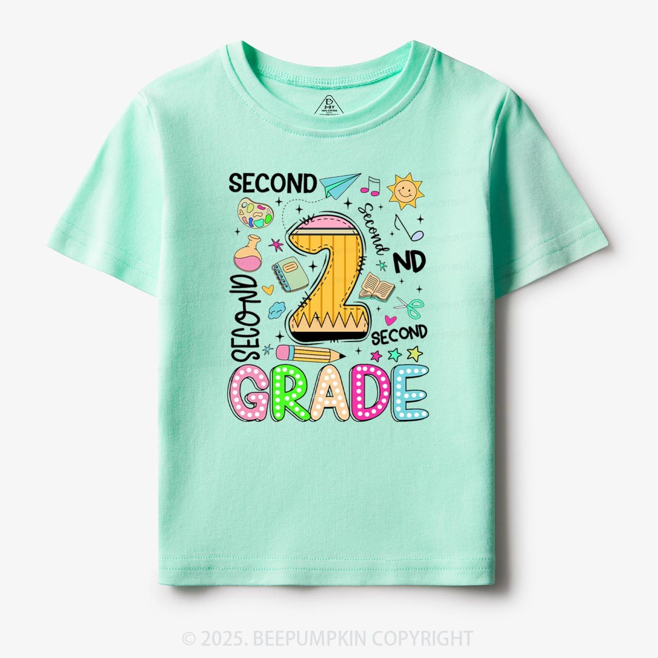 Personalized First Day Of School Toddler&Kid's Tees Beepumpkin