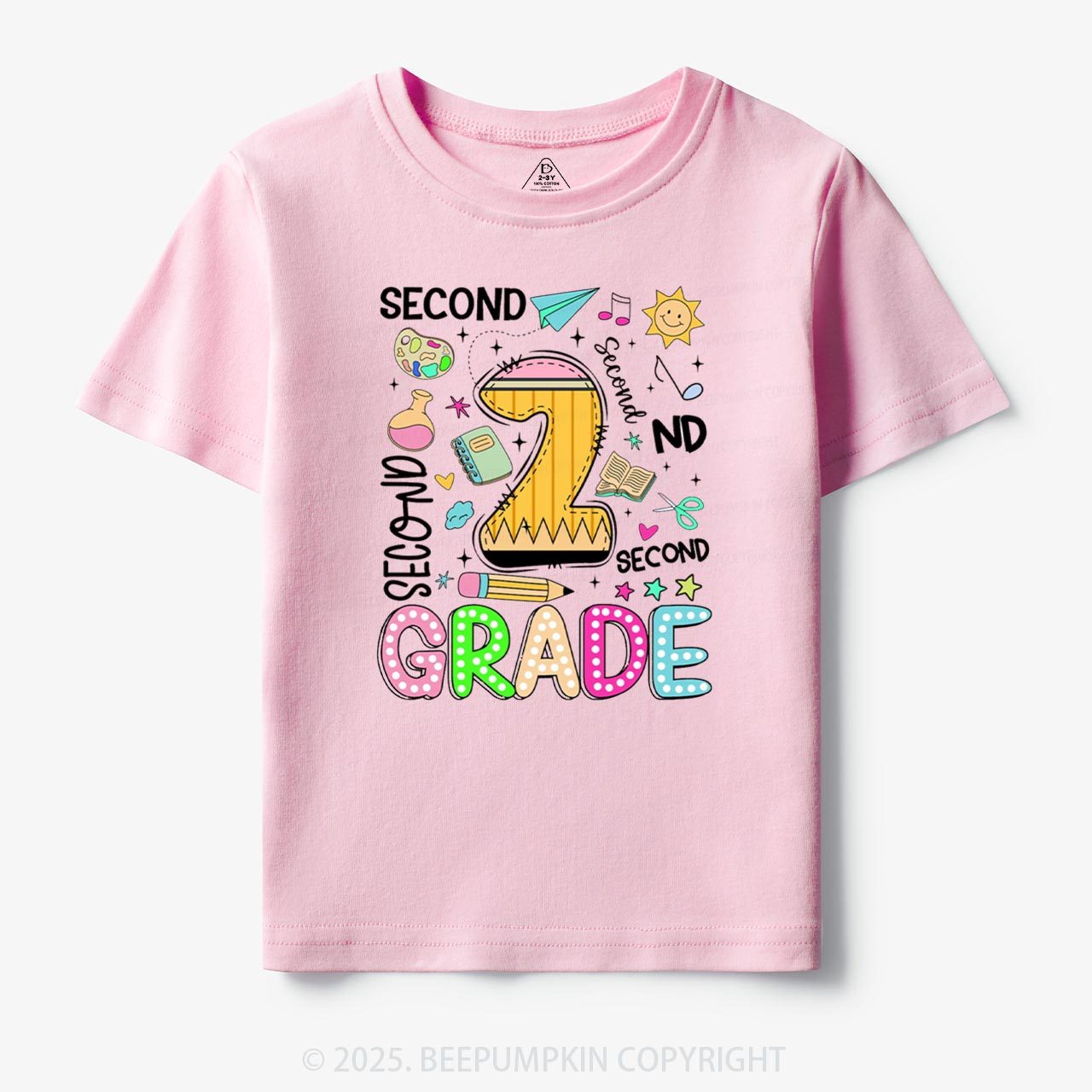 Personalized First Day Of School Toddler&Kid's Tees Beepumpkin