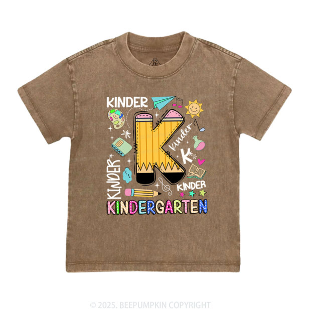 Personalized Pencil & Play Toddler&Kids Washed Tees