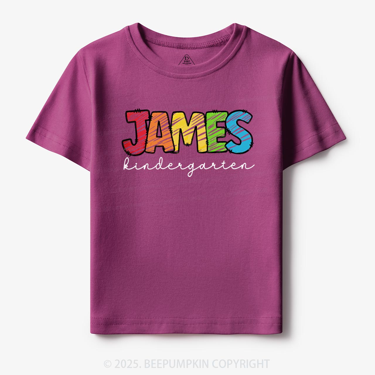 Personalized Rainbow Alphabet Name Toddler&Kid's Tees Beepumpkin