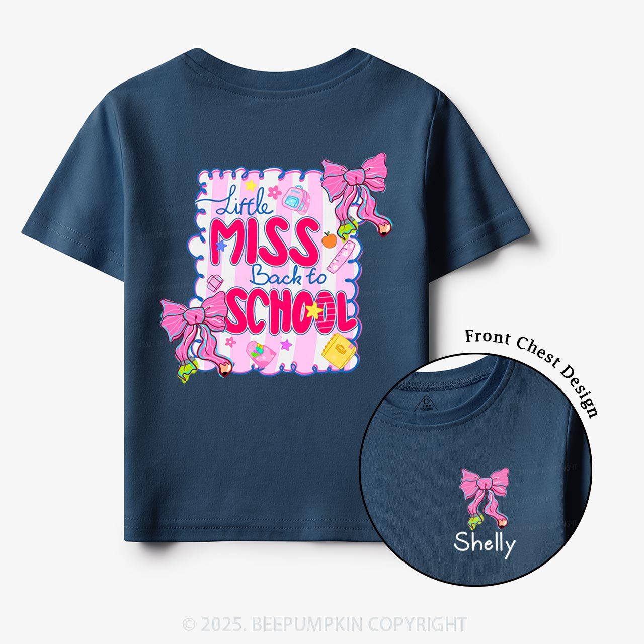 Personalized Little Miss School Toddler&Kid's Tees Beepumpkin